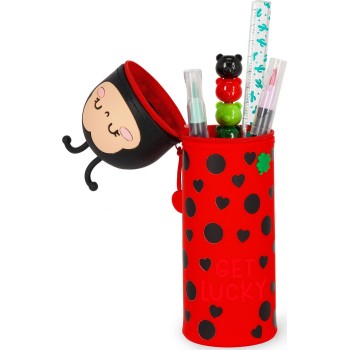 Legami Ladybug Get Lucky 2-In-1 Silicone Pencil Case Ladybug KA0024 8052694115364
