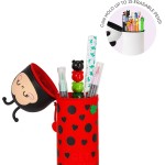 Legami Ladybug Get Lucky 2-In-1 Silicone Pencil Case Ladybug KA0024 8052694115364