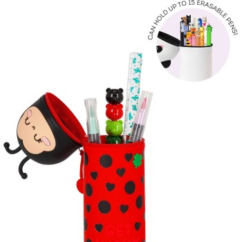 Legami Πασχαλίτσα Ladybug Get Lucky 2-In-1 Silicone Pencil Case Ladybug 2-Σε-1 Μολυβοθήκη Σιλικόνης KA0024 8052694115364