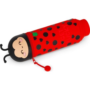 Legami Ladybug Get Lucky 2-In-1 Silicone Pencil Case Ladybug KA0024 8052694115364