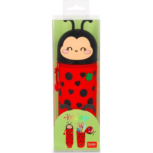 Legami Ladybug Get Lucky 2-In-1 Silicone Pencil Case Ladybug KA0024 8052694115364