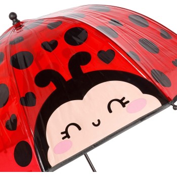 Legami Ladybug Kids Umbrella - Dancin in the Rain ladybug KUM0007 8052694113179