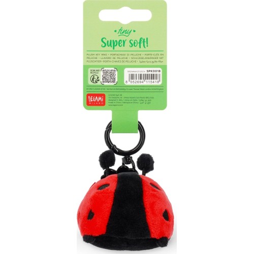 Legami Ladybug Plush Key Ring - Tiny Super Soft! ladybug SPK0018 8052694115418