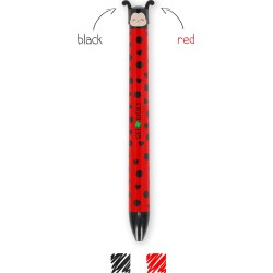 Legami Ladybug Two-Colour Ballpoint Pen - Clickandclack Ladybug CLICK0030 8052694115357