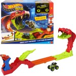 Mattel Hot Wheels Monster Trucks Snake Slam Takedown Playset With 1:64 Scale Bone Shaker Toy Vehicle JJN44 194735339723