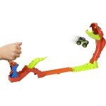 Mattel Hot Wheels Monster Trucks Snake Slam Takedown Playset With 1:64 Scale Bone Shaker Toy Vehicle JJN44 194735339723