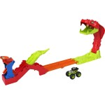 Mattel Hot Wheels Monster Trucks Snake Slam Takedown Playset With 1:64 Scale Bone Shaker Toy Vehicle JJN44 194735339723