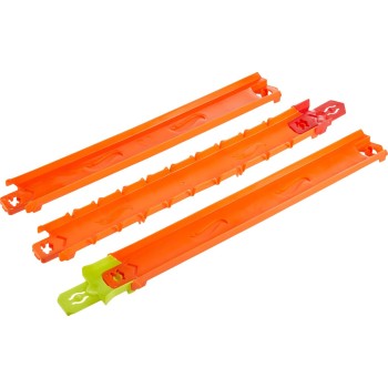 Mattel Hot Wheels Track Creator Straight Track Pack, 3 Feet of Speed Snap Track & 2 Adapters JDW41 194735289738
