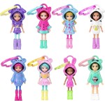 Mattel Polly Pocket Doll, 3-inch Doll With Keychain and Fashion Accessories, Travel Toys JMN38 / JKC59 194735382019
