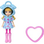 Mattel Polly Pocket Doll, 3-inch Doll With Keychain and Fashion Accessories, Travel Toys JMN38 / JKC59 194735382019