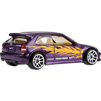 Mattel Hot Wheels Αυτοκινητακια - Αυτοκ/Βιομ Subcompacts Silver Series '99 Honda Civic Type R (EK9) [Purple] JLT20 / JKX57 19473