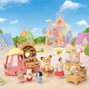 Epoch The Sylvanian Families Dip Dip Donuts Wagon - Καροτσάκι Ντόνατ 5808 5054131058084