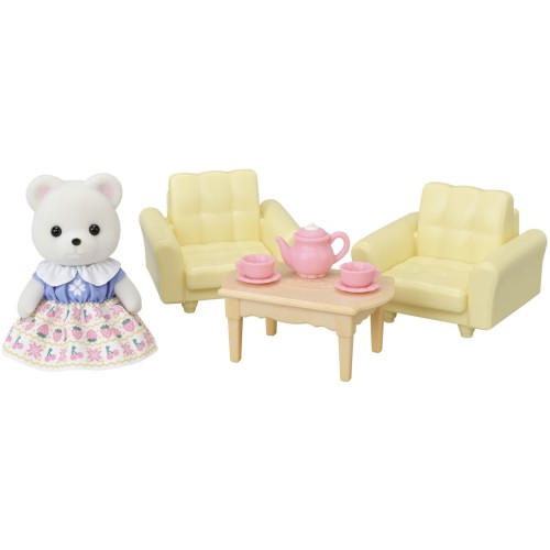 Epoch Sylvanian Families Σετ Δωματίου Κοριτσάκι Πολική Αρκούδα 5831 5054131058312