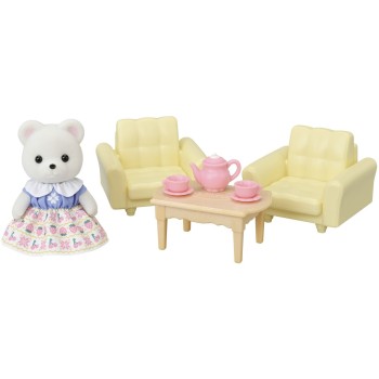 Epoch Sylvanian Families Σετ Δωματίου Κοριτσάκι Πολική Αρκούδα 5831 5054131058312