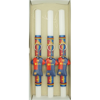 Λαμπάδες Decor Λαμπάδα Μπρελόκ Φανέλα Barcelona 26919 5202200080409