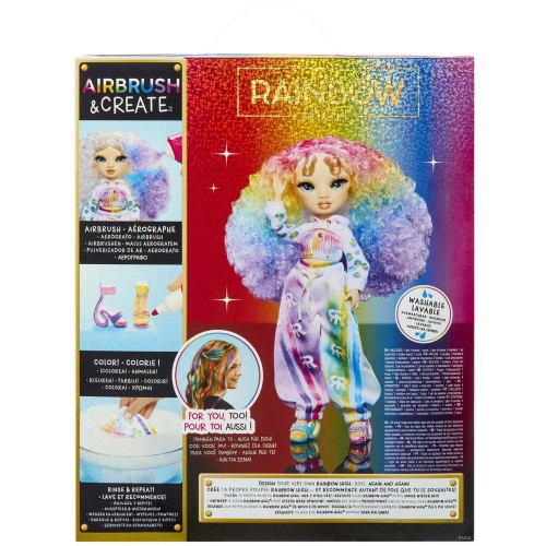 MGA Entertainment Rainbow High Air Brush & Create DIY Fashion Doll  543343 035051543343