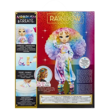 MGA Entertainment Rainbow High Air Brush & Create DIY Fashion Doll  543343 035051543343