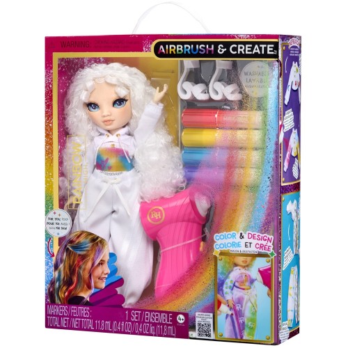 MGA Entertainment Rainbow High Air Brush & Create DIY Fashion Doll  543343 035051543343