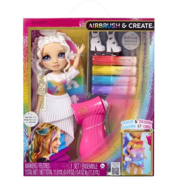 MGA Entertainment Rainbow High AIR-BRUSH ΧΡΩΜΑΤΙΖΩ κούκλα ΜΩΒ ΜΑΤΙΑ 543350 035051543350