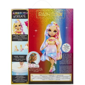 MGA Entertainment Rainbow High AIR-BRUSH ΧΡΩΜΑΤΙΖΩ κούκλα ΜΩΒ ΜΑΤΙΑ 543350 035051543350