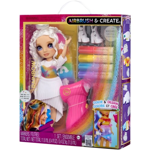 MGA Entertainment Rainbow High Air Brush & Create DIY Fashion Doll  543350 035051543350