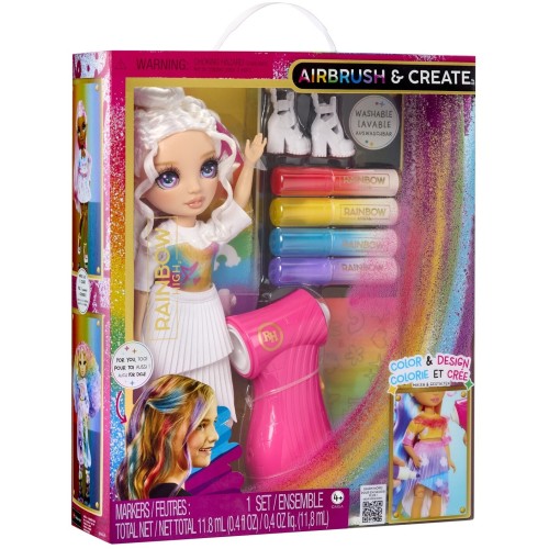 MGA Entertainment Rainbow High AIR-BRUSH ΧΡΩΜΑΤΙΖΩ κούκλα ΜΩΒ ΜΑΤΙΑ 543350 035051543350