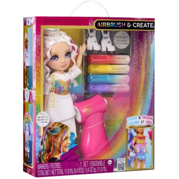 MGA Entertainment Rainbow High AIR-BRUSH ΧΡΩΜΑΤΙΖΩ κούκλα ΜΩΒ ΜΑΤΙΑ 543350 035051543350