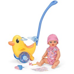 MGA Entertainment BABY BORN LENA BABY 36 CM & BERTA PUSH ALONG 840498 4001167840498