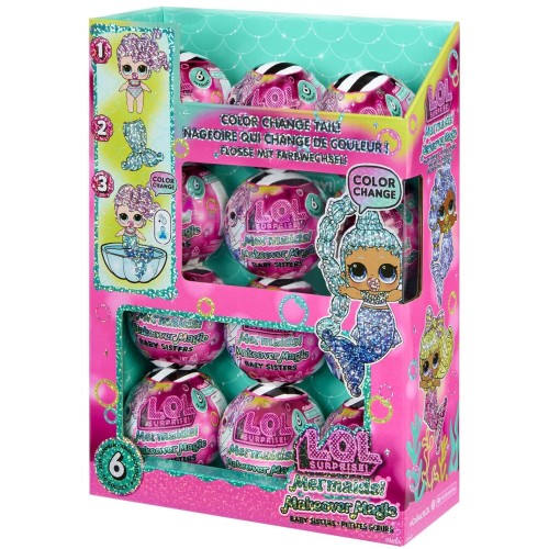 MGA Entertainment L.O.L. Surprise LOL Surprise Mermaids Makeover Magic Baby Sisters 598787 / 598794 035051598787