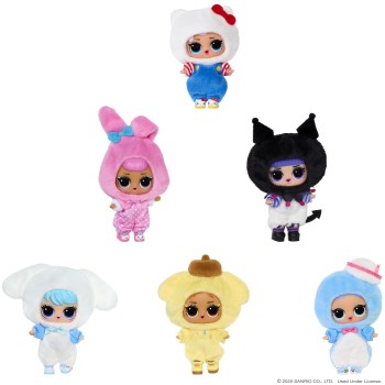 MGA Entertainment L.O.L. Surprise LOL Surprise Loves Hello Kitty And Friends Reversible Plush 249962 035051249962