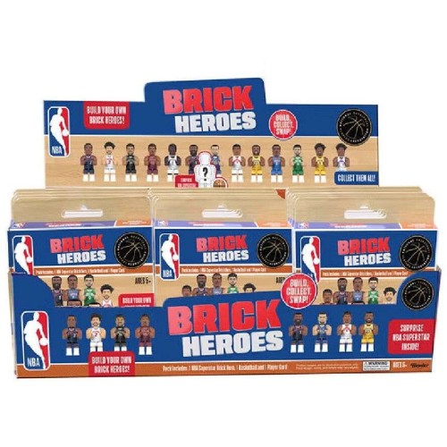 Giochi Preziosi NBA Brick Heroes Μίνι Φιγούρα NBA Superstar Σε Κουτάκι Έκπληξη - Διάφορα Σχέδια NBA00000A 8056379203056