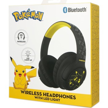 otl technologies otl  pk1200 pokemon pikachu wireless headphones with led light up feature -  5055371629904