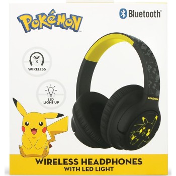 otl technologies otl  pk1200 pokemon pikachu wireless headphones with led light up feature -  5055371629904