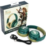 otl technologies otl  zd1143 legend of zelda led light up foldable wireless headphones green  5055371627146