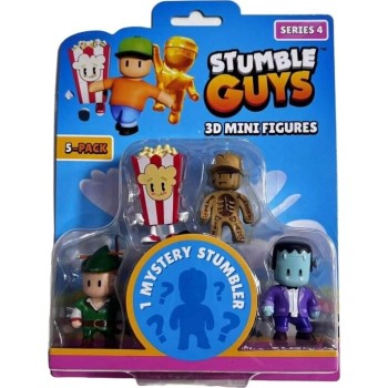Just toys Stumble Guys Series 4 | 3D Mini Figures Series 4 Pack 5 Asst. 40005 9772532611160