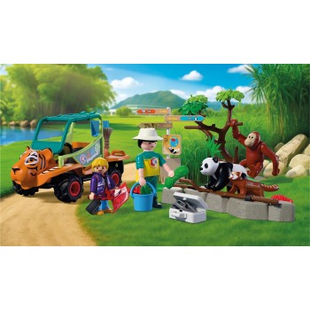 Playmobil Zoo: Zookeeper With Vehicle 72072 4008789720726