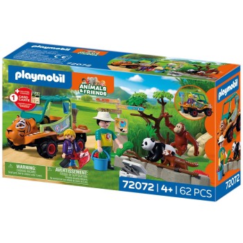 Playmobil Φροντιστής Ζώων Πάρκου Με Όχημα 72072 4008789720726