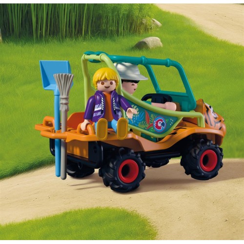 Playmobil Φροντιστής Ζώων Πάρκου Με Όχημα 72072 4008789720726