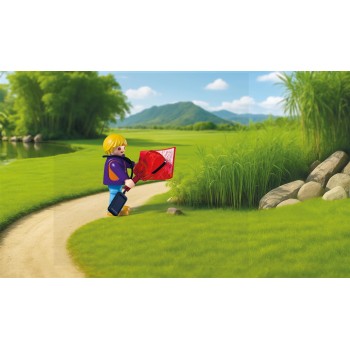 Playmobil Φροντιστής Ζώων Πάρκου Με Όχημα 72072 4008789720726