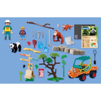 Playmobil Zoo: Zookeeper With Vehicle 72072 4008789720726