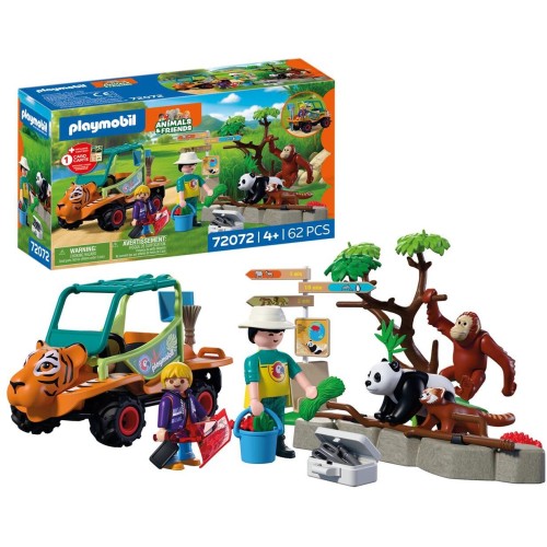 Playmobil Zoo: Zookeeper With Vehicle 72072 4008789720726