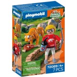Playmobil Zoo: Tiger And Visitor 72089 4008789720894