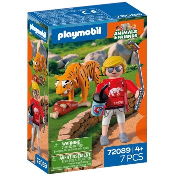 Playmobil Zoo: Tiger And Visitor 72089 4008789720894