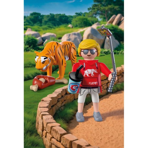 Playmobil Zoo: Tiger And Visitor 72089 4008789720894