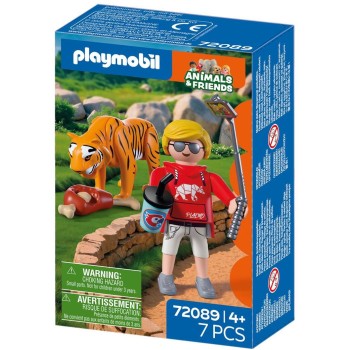 Playmobil Zoo: Tiger And Visitor 72089 4008789720894