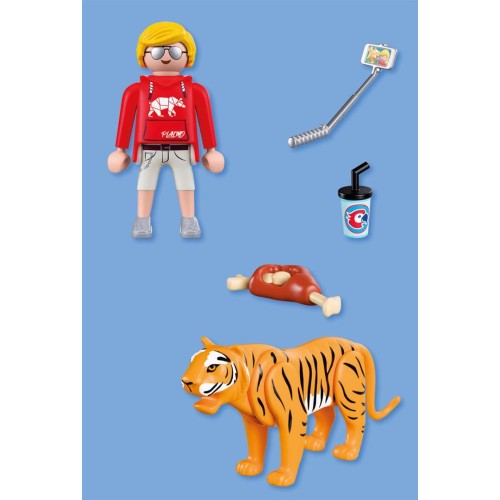 Playmobil Zoo: Tiger And Visitor 72089 4008789720894