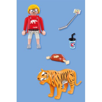 Playmobil Zoo: Tiger And Visitor 72089 4008789720894