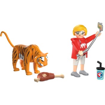 Playmobil Zoo: Tiger And Visitor 72089 4008789720894
