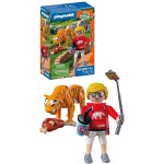 Playmobil Zoo: Tiger And Visitor 72089 4008789720894
