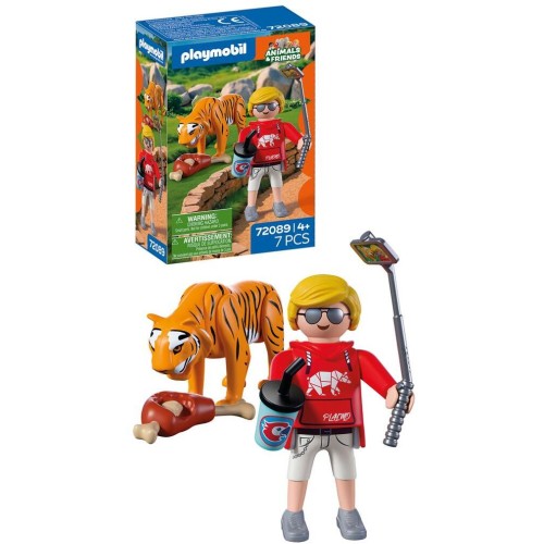 Playmobil Zoo: Tiger And Visitor 72089 4008789720894